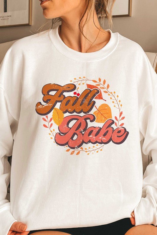 FALL BABE GRAPHIC SWEATSHIRT - Bitsy Gypsy Boutique