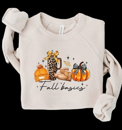 Fall Basics Graphic Sweatshirt - Bitsy Gypsy Boutique