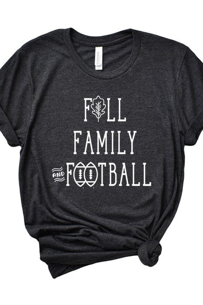 Fall Family and Football Tee - Bitsy Gypsy Boutique