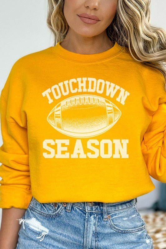 Fall Football Game Day Touchdown Season Sweatshirt - Bitsy Gypsy Boutique