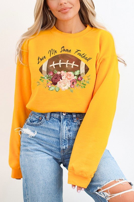 Fall Gameday Love Me Some Football Sweatshirt - Bitsy Gypsy Boutique