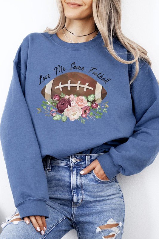 Fall Gameday Love Me Some Football Sweatshirt - Bitsy Gypsy Boutique