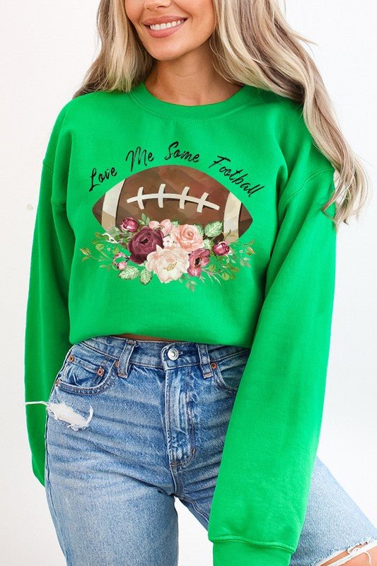 Fall Gameday Love Me Some Football Sweatshirt - Bitsy Gypsy Boutique