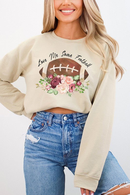 Fall Gameday Love Me Some Football Sweatshirt - Bitsy Gypsy Boutique