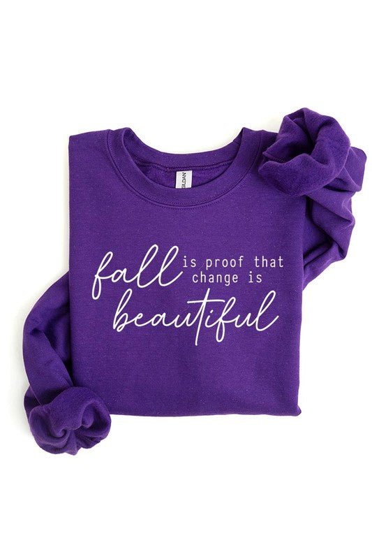 Fall Is Proof That Graphic Fleece Sweatshirts - Bitsy Gypsy Boutique