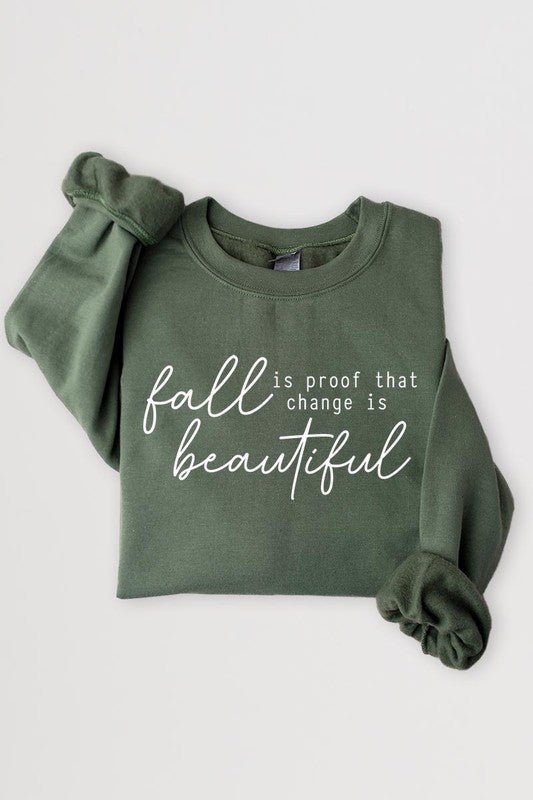 Fall Is Proof That Graphic Fleece Sweatshirts - Bitsy Gypsy Boutique