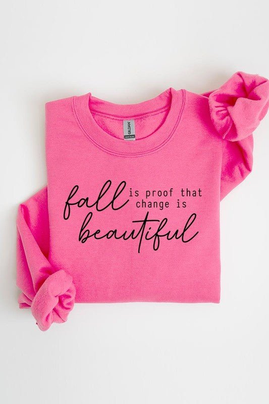 Fall Is Proof That Graphic Fleece Sweatshirts - Bitsy Gypsy Boutique