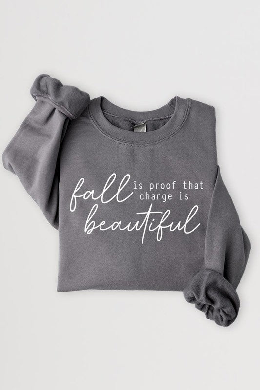 Fall Is Proof That Graphic Fleece Sweatshirts - Bitsy Gypsy Boutique