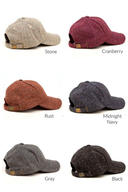 Fall Tweed Ball Cap - Bitsy Gypsy Boutique