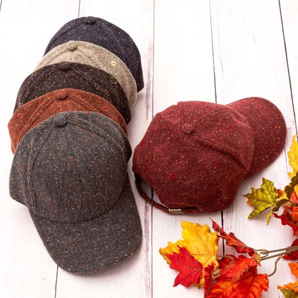 Fall Tweed Ball Cap - Bitsy Gypsy Boutique