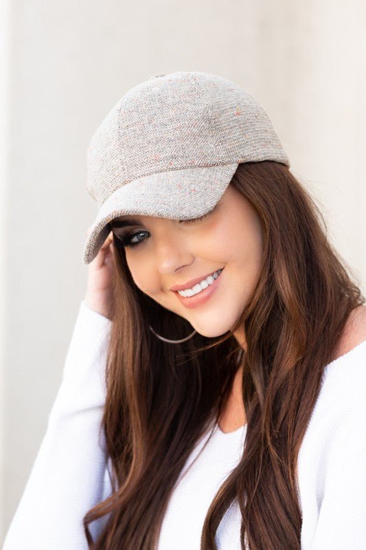 Fall Tweed Ball Cap - Bitsy Gypsy Boutique