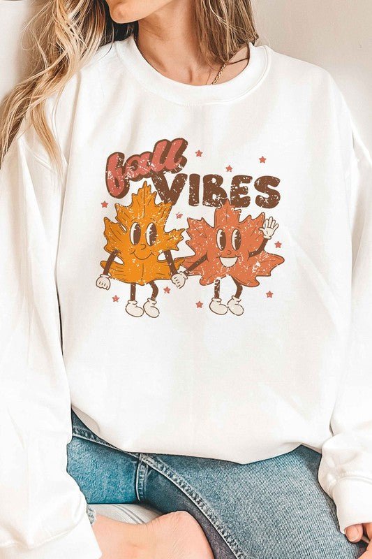 FALL VIBES GRAPHIC SWEATSHIRT - Bitsy Gypsy Boutique