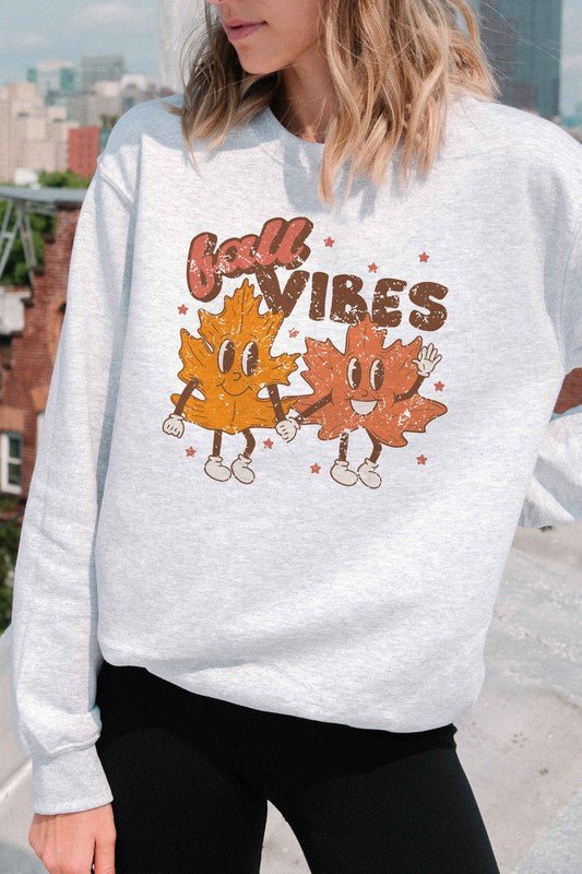 FALL VIBES GRAPHIC SWEATSHIRT - Bitsy Gypsy Boutique