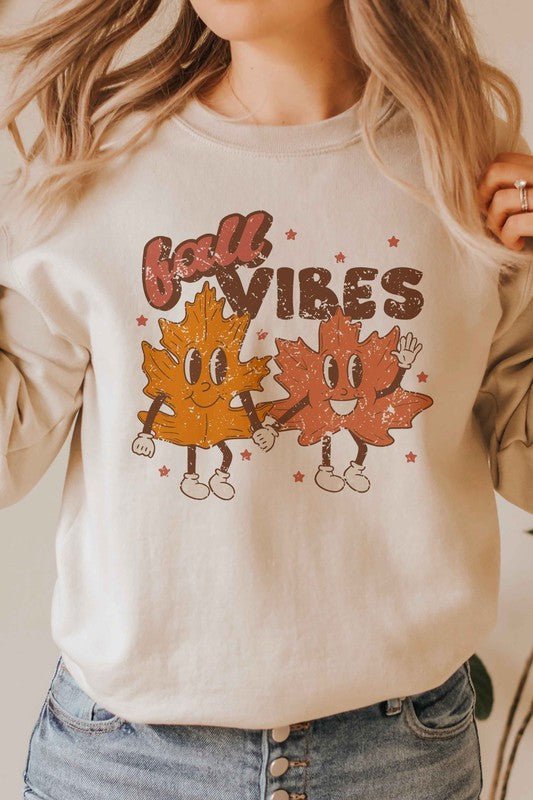 FALL VIBES GRAPHIC SWEATSHIRT - Bitsy Gypsy Boutique