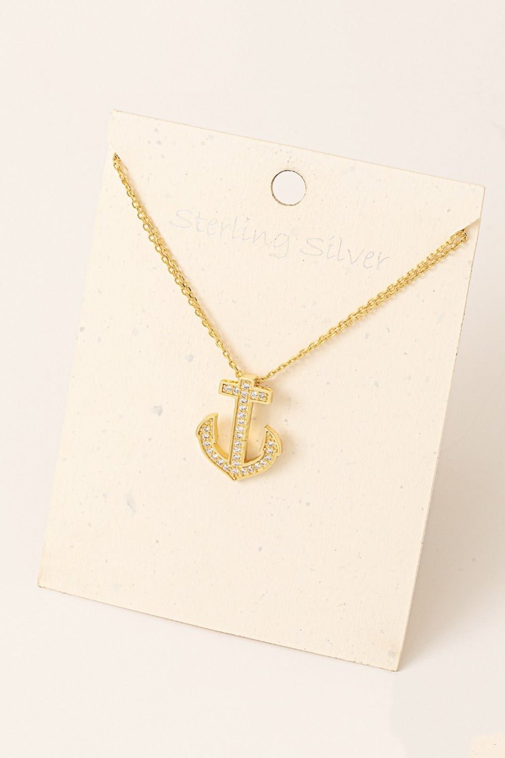 Fame Anchor Pendant Alloy Necklace - Bitsy Gypsy Boutique