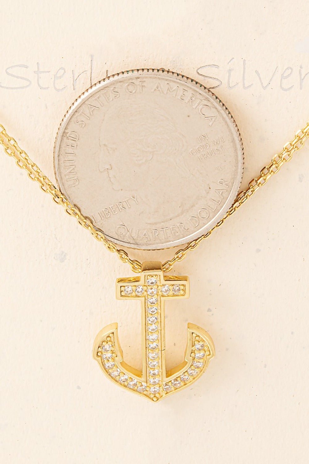 Fame Anchor Pendant Alloy Necklace - Bitsy Gypsy Boutique