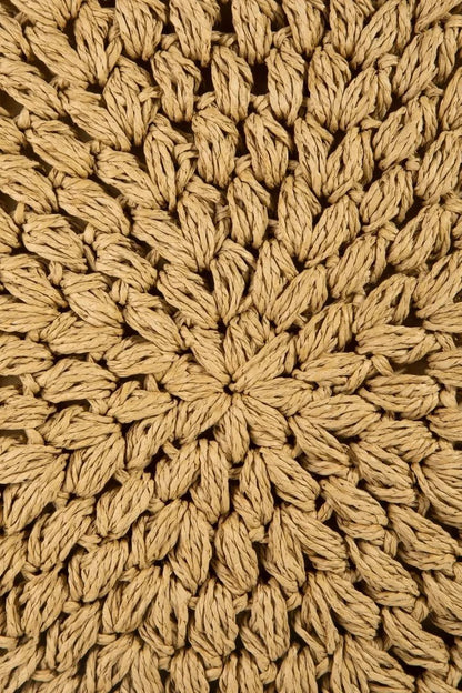 Fame Circle Handle Circle Straw Braided Hand Bag - Bitsy Gypsy Boutique