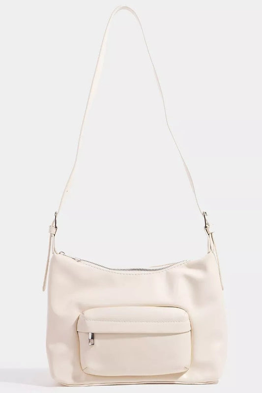 Fame Glossy Faux Leather Shoulder Bag - Bitsy Gypsy Boutique