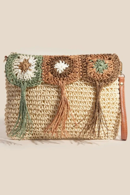 Fame Intricate Tassel Braided Crossbody Bag - Bitsy Gypsy Boutique