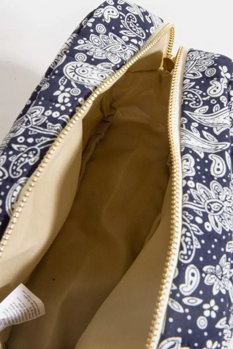 Fame Paisley Pattern Cosmetic Bag - Bitsy Gypsy Boutique