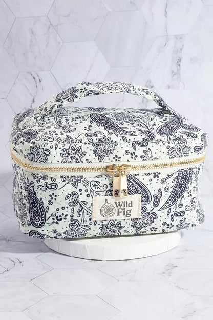 Fame Paisley Pattern Makeup Case Cosmetic Bag - Bitsy Gypsy Boutique
