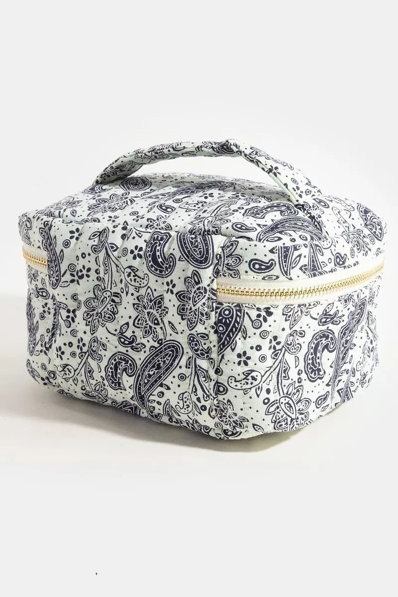 Fame Paisley Pattern Makeup Case Cosmetic Bag - Bitsy Gypsy Boutique