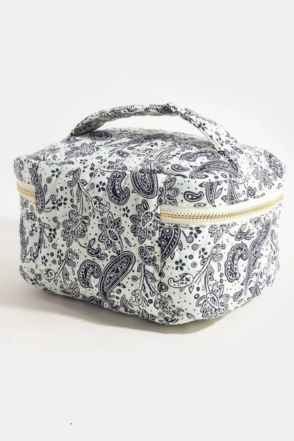Fame Paisley Pattern Makeup Case Cosmetic Bag - Bitsy Gypsy Boutique