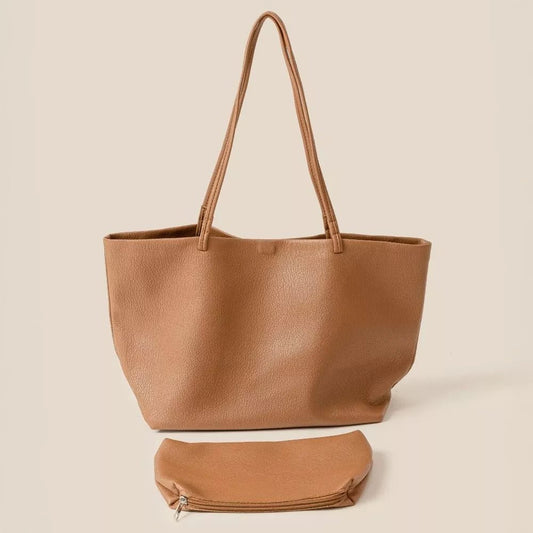 Fame Soft Solid Color Tote Bag - Bitsy Gypsy Boutique