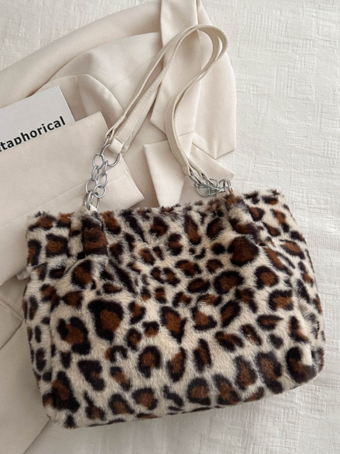 Faux Fur Leopard Shoulder Bag - Bitsy Gypsy Boutique