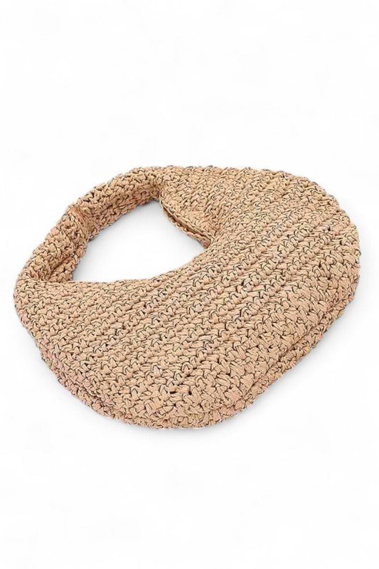 Faux Straw Summer Hobo Bag - Bitsy Gypsy Boutique