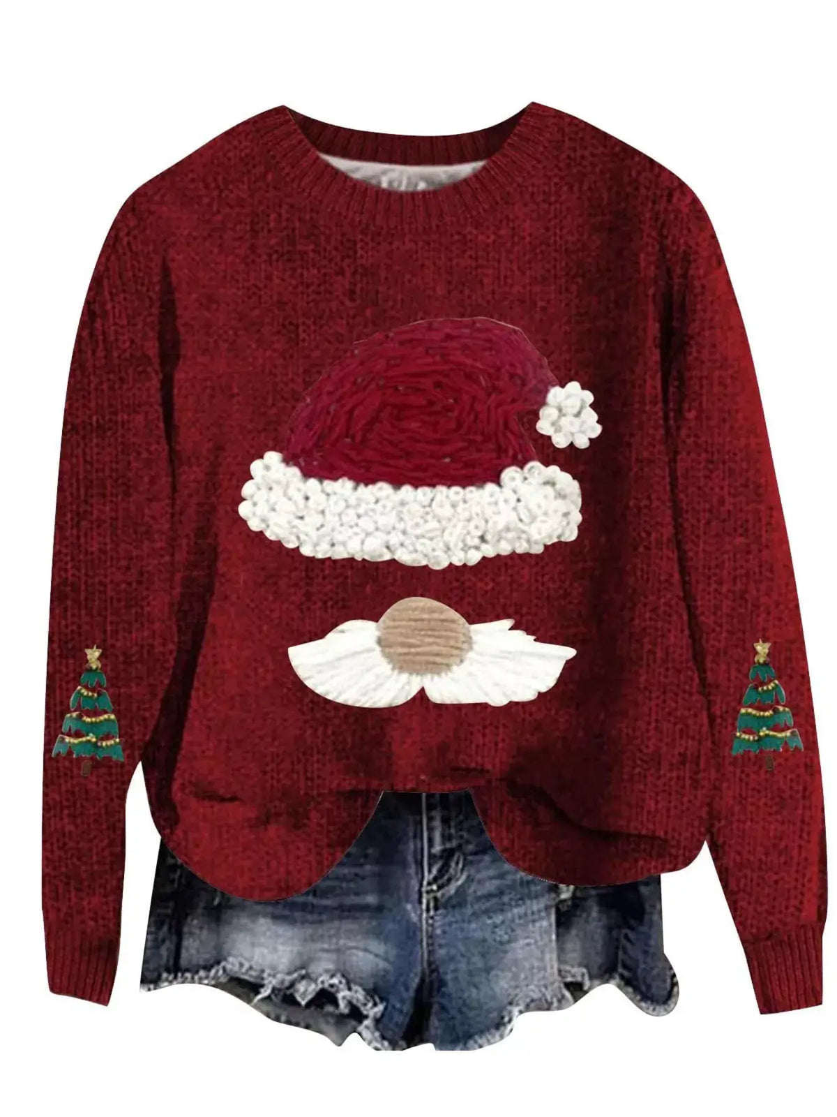 Christmas Graphic Dropped Shoulder Sweater by Trendsi
