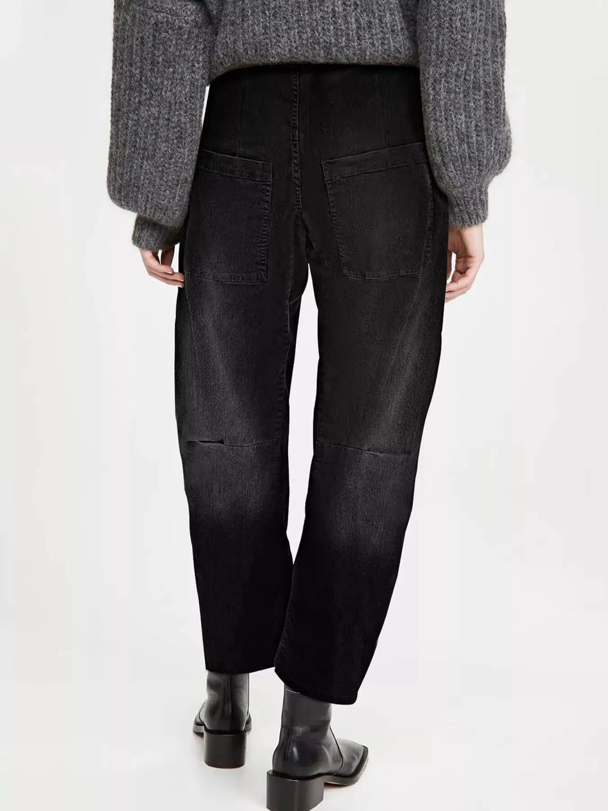 Wide-Leg Jeans with Patch Pockets by Trendsi