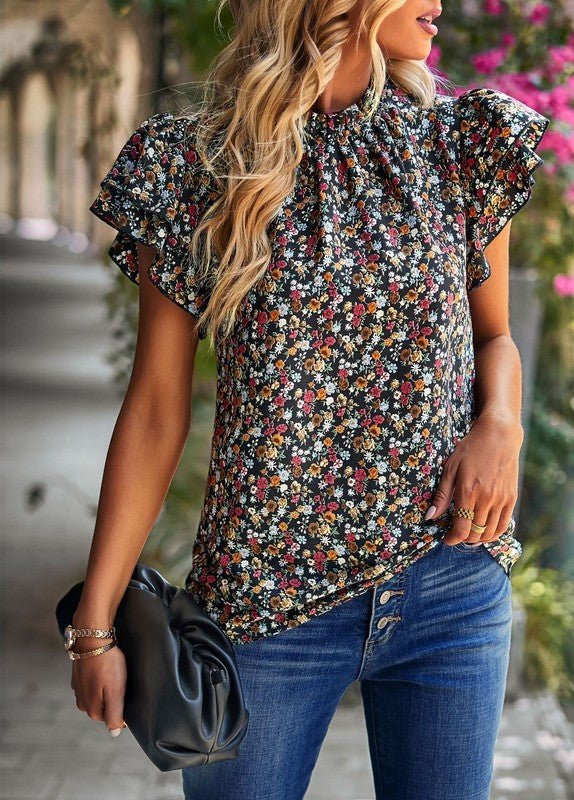 Floral blouse - Bitsy Gypsy Boutique