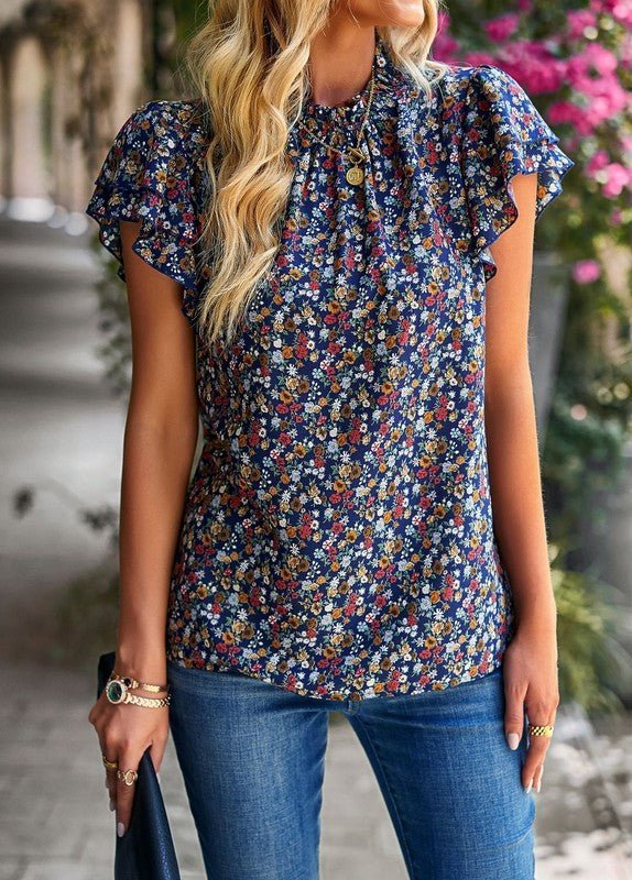 Floral blouse - Bitsy Gypsy Boutique