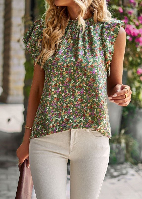 Floral blouse - Bitsy Gypsy Boutique