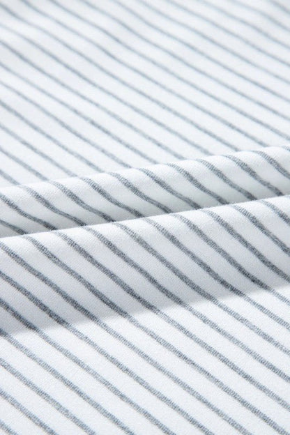 Floral Contrast Stripe Patchwork Raglan Sleeve Tee - Bitsy Gypsy Boutique