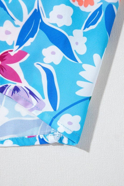 Floral High Waist Side Split Wrap Maxi Skirt - Bitsy Gypsy Boutique