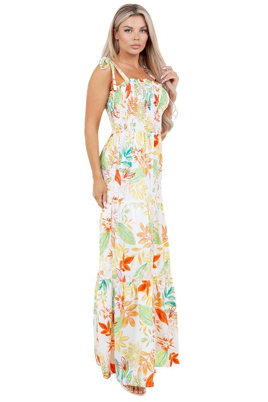 FLORAL LONG MAXI DRESSES - Bitsy Gypsy Boutique