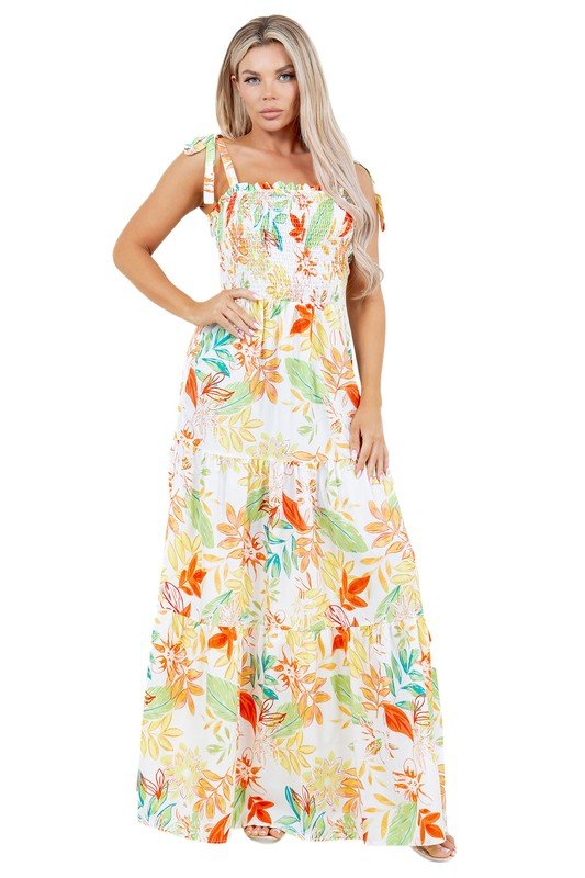 FLORAL LONG MAXI DRESSES - Bitsy Gypsy Boutique