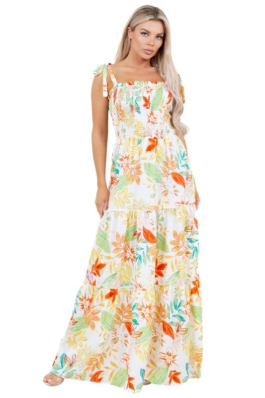 FLORAL LONG MAXI DRESSES - Bitsy Gypsy Boutique