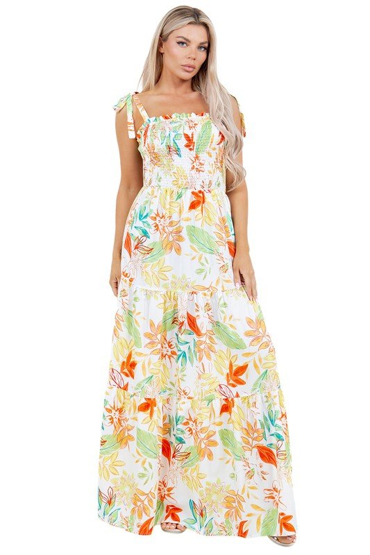 FLORAL LONG MAXI DRESSES - Bitsy Gypsy Boutique