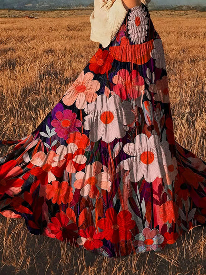 Floral Print High-Waisted Maxi Skirt - Bitsy Gypsy Boutique