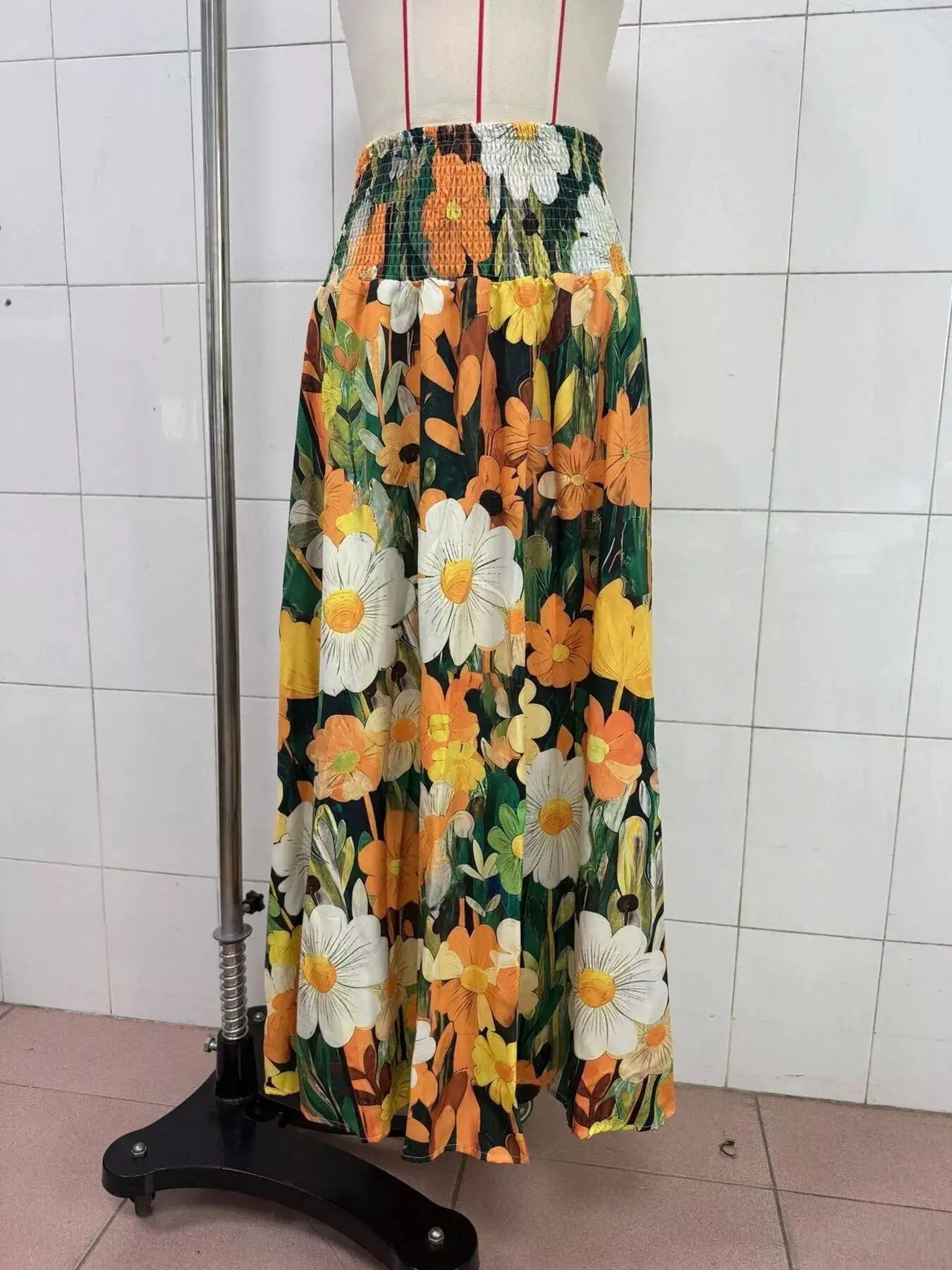 Floral Print High-Waisted Maxi Skirt - Bitsy Gypsy Boutique
