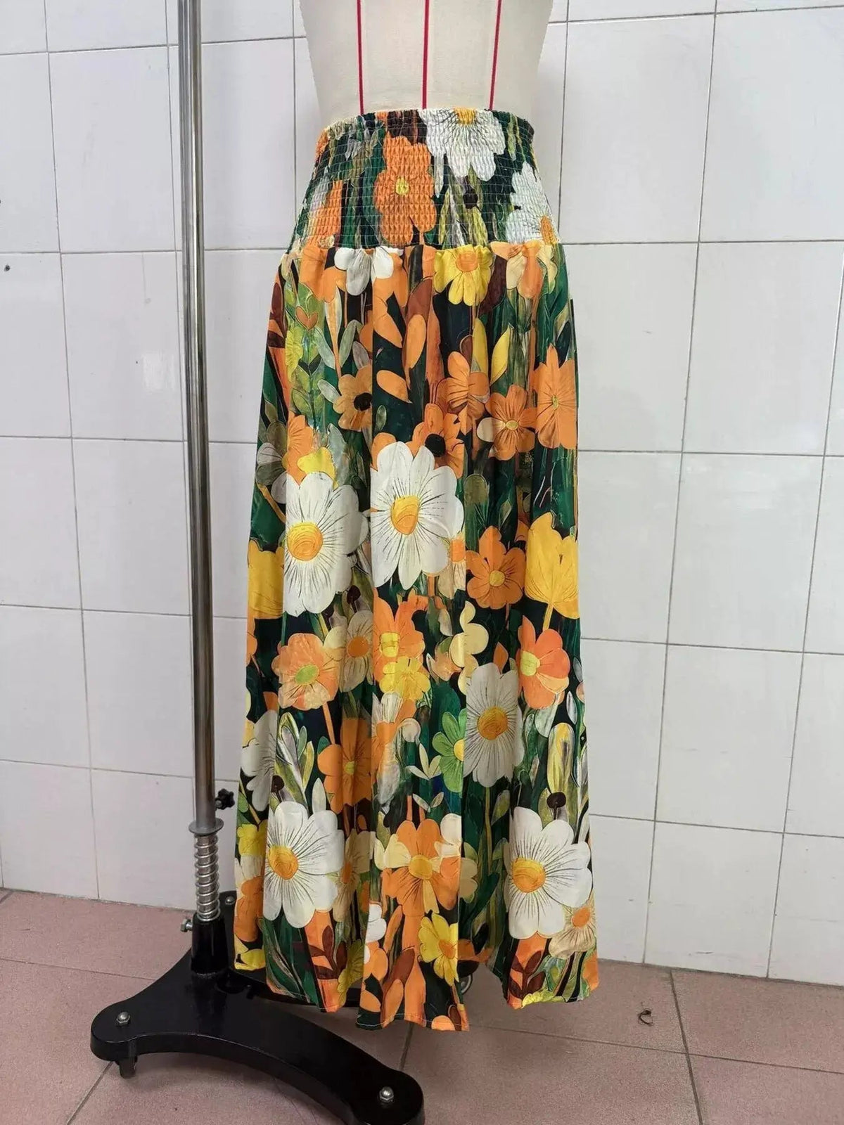 Floral Print High-Waisted Maxi Skirt - Bitsy Gypsy Boutique