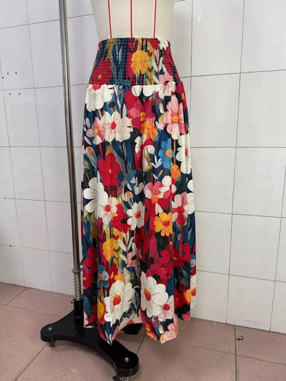 Floral Print High-Waisted Maxi Skirt - Bitsy Gypsy Boutique