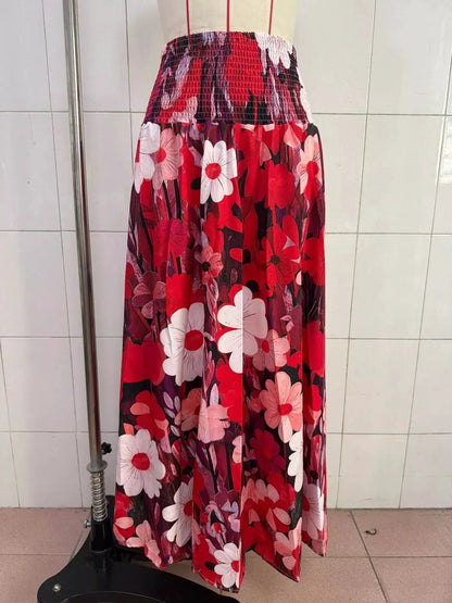 Floral Print High-Waisted Maxi Skirt - Bitsy Gypsy Boutique