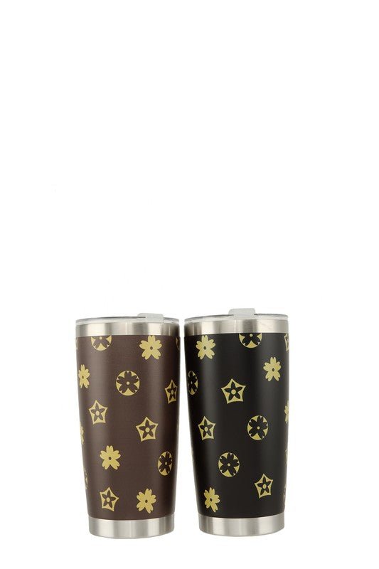 Flower Pattern Thermos Bottle - Bitsy Gypsy Boutique