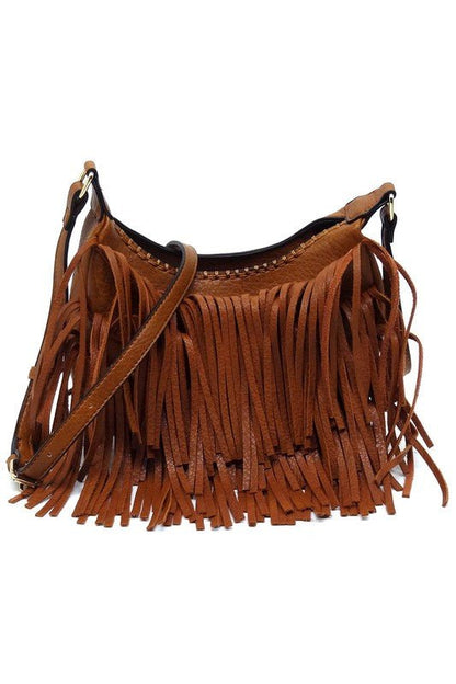 Fringe Hobo Crossbody Bag - Bitsy Gypsy Boutique