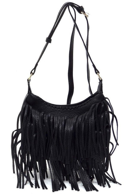 Fringe Hobo Crossbody Bag - Bitsy Gypsy Boutique