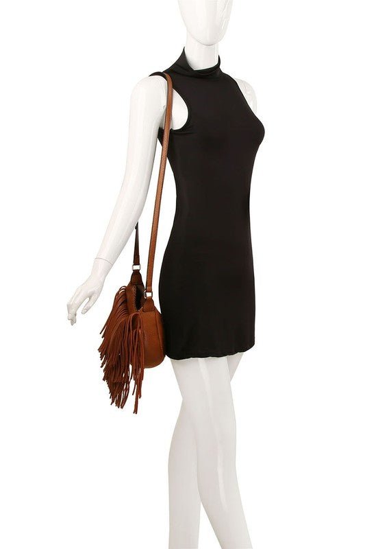 Fringe Hobo Crossbody Bag - Bitsy Gypsy Boutique